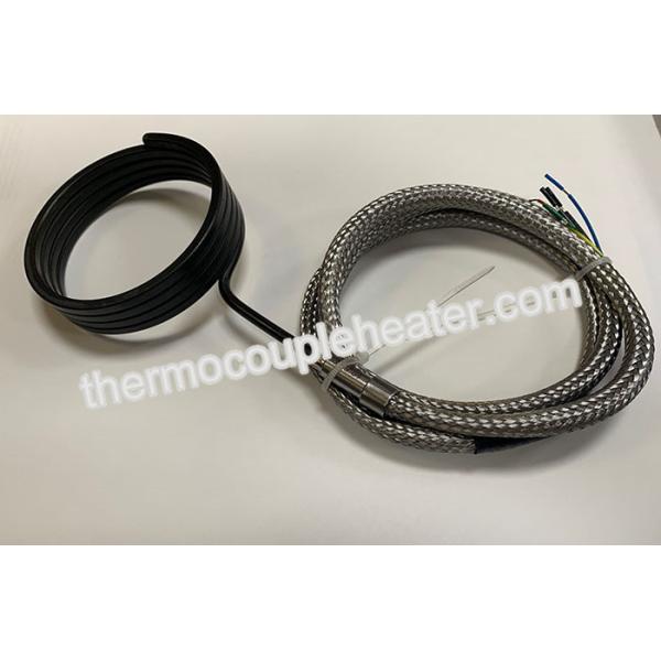 750℃ Thermocouple Inbuilt Coil Heaters With SS Braided Protection Sleeve