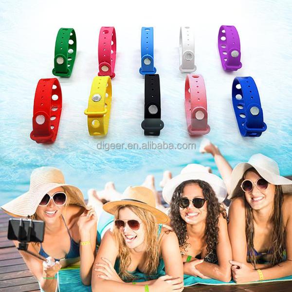Customized Multi Color Silicone Wristband For Kids With Holes For Charms By Moulding
