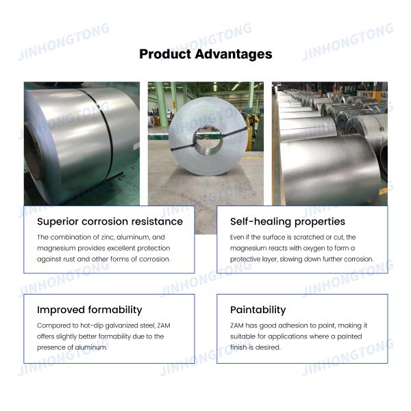 600-1500mm Width Customized Thickness SGH440 SGH490 SGH540 Magnesium Aluminum Zinc Plating Coil for Automotive Industry