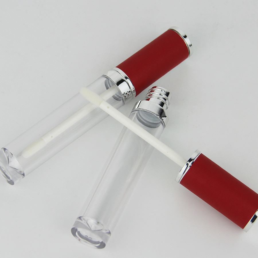 Трубки лоска губы квадрата крышки 10ml OEM красные ссыпают с подсказкой щетки