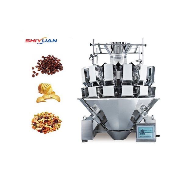 High Precise 14 Head Multihead Weigher Machine For Snack Granular Food