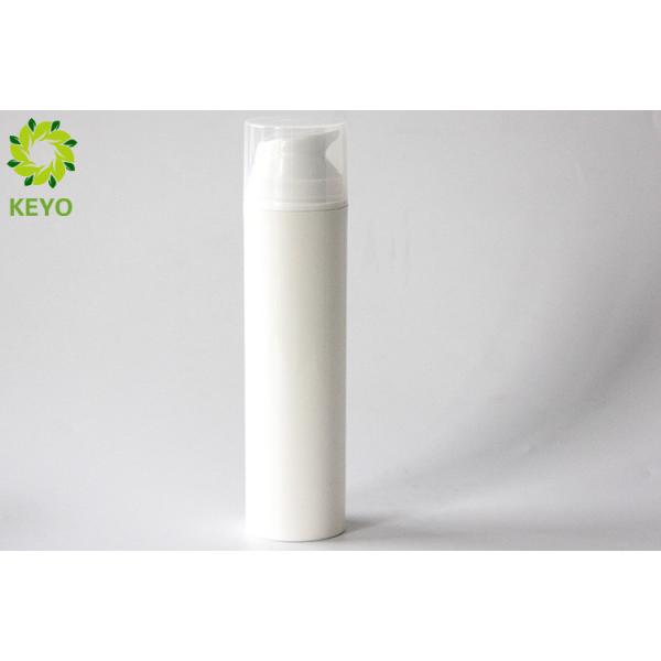 200ml Airless Empty Cosmetic Bottles , White Color Plastic Lotion Pump Bottle
