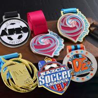 Desporto sob medida Souvenir Medalha de fundição a óleo prata Metal Ginástica de futebol