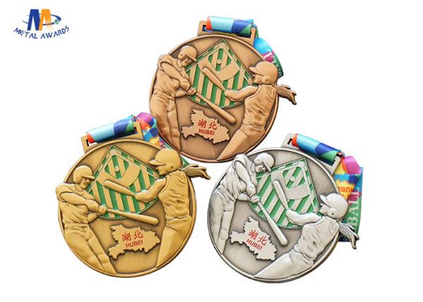 Personalised Custom Hockey Medals /  3D Relief Sport Medailles Copper Plating