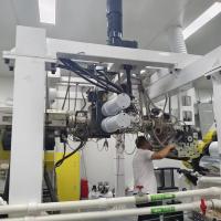 Used High Speed PET Plastic Extruder With Variable Speed Drive