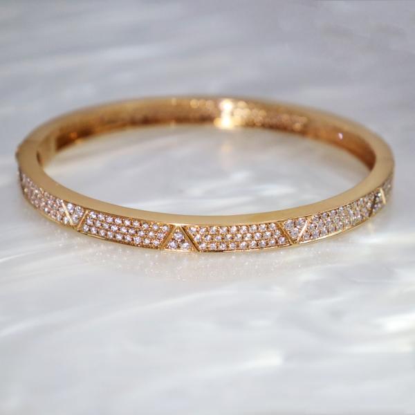 Customized 18K Gold Diamond Cluster Bracelet IGI GIA Lab Grown Diamond for Engagement or Wedding Banquet Fine Jewelry