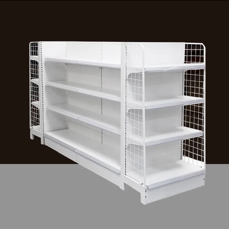 Deluxe Style Medium Size Metal Gondola Shelving Display Shelf