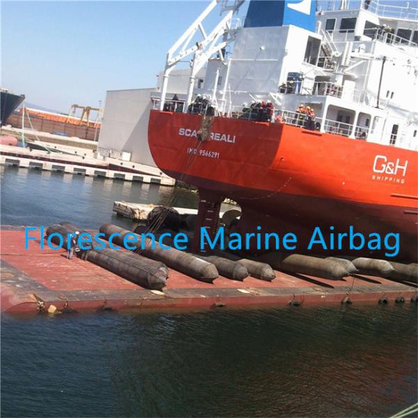 Ship Landing Marine Rubber Airbag Dia 0.6-2.8m For Yacht