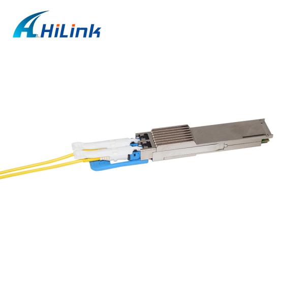 Переходник CS ITU 100Ghz DWDM PAM4 приемопередатчика 80KM Hilink 100G QSFP28 двойной
