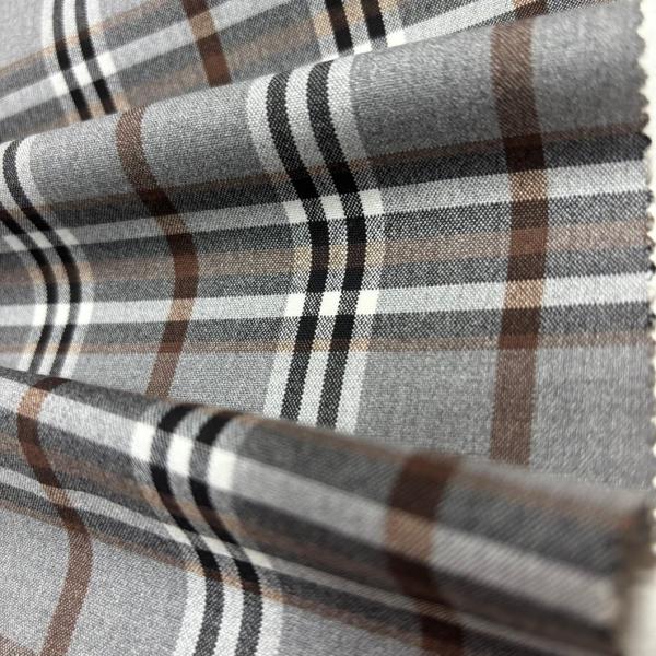Yarn Dyed TTR Stretch Fabric with Checks
