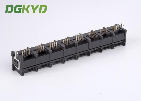 90 degrés de 1x8 RJ45 à angle droit Jack féminin 8 met en communication des connecteurs de commutateur de réseau