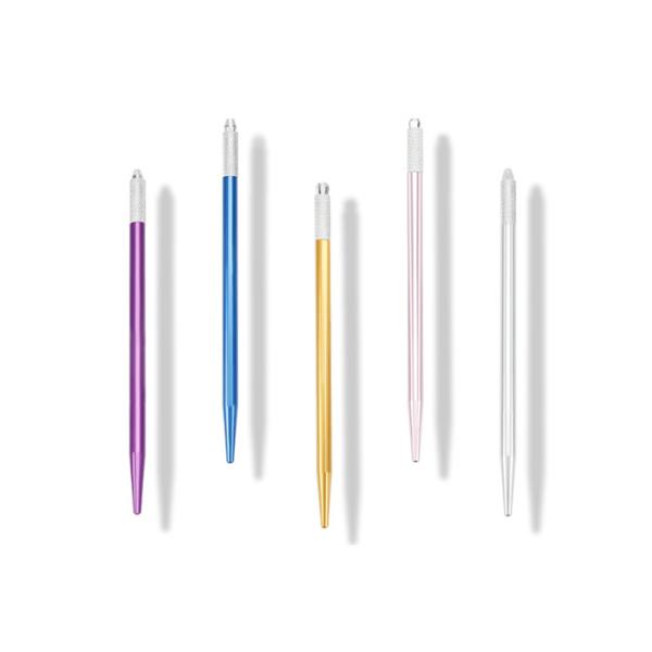 Multiple Colour Semi Permanent Eyebrow Tattoo Pen Round Lock Needle