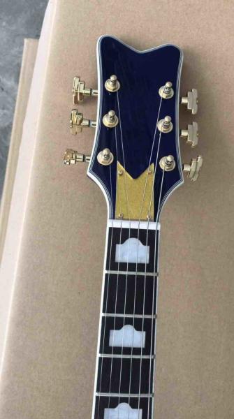 Wholesale New Arrival Left Handed Guitar Jazz 6 String Electric Guitar Semi Hollow Body In Blue
