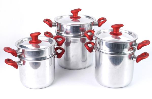 Heat Resistant 8L 2.5mm Granite Aluminum Cookware Set