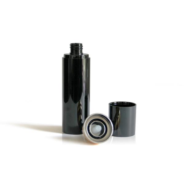 Cosmetics 100ml Airless Pump Bottle / Elegant Dark Airtight Pump Bottle