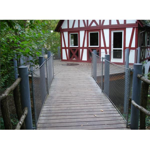 Stainless Steel Cable Mesh Safety Netting SS304/316 for Zoo Bridge