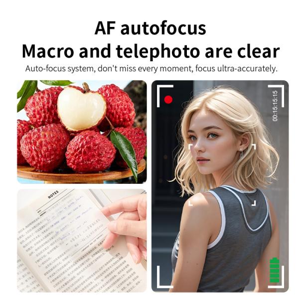 Autofocus and 2.8 Large Screen M08 4K Digital Camera for Vlogging and Photography 50MP Photo Resolution