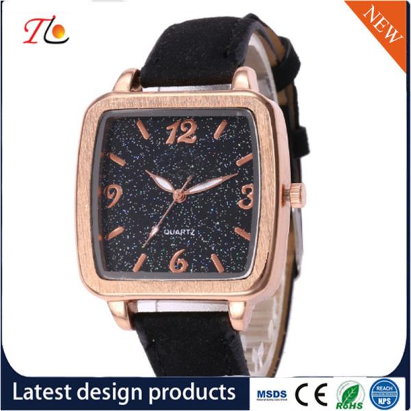 Wholesale PU Lady Wrist Watch Alloy Case Square Dial Multicolor Strap PU Watch Band Fashion Watches