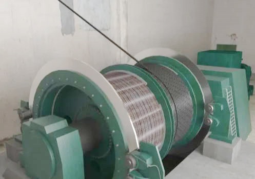 JKM JKMD Tower Multi Rope Friction Mine Hoist Landing