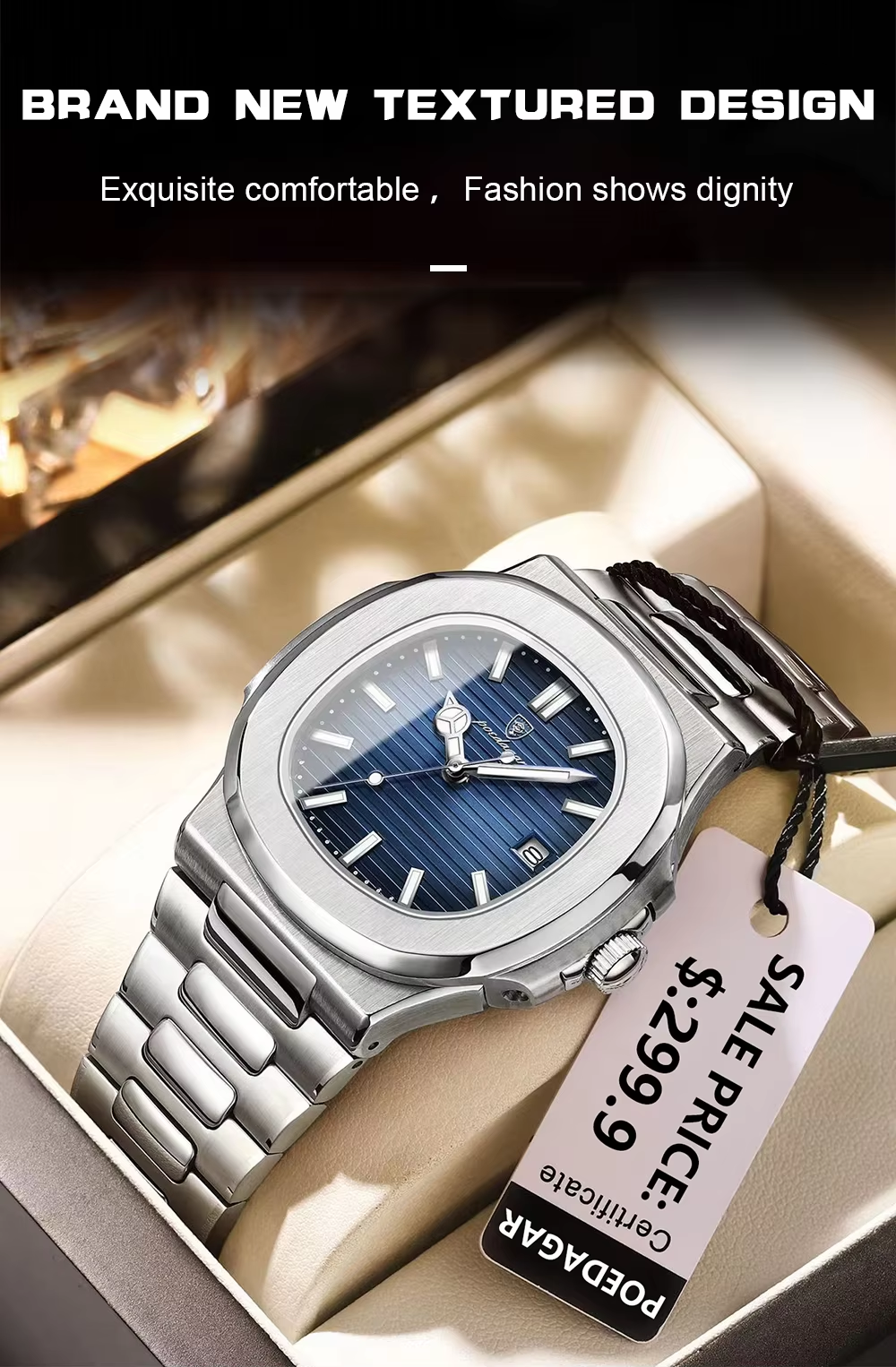 SHX Nautilus-style Quartz Watch