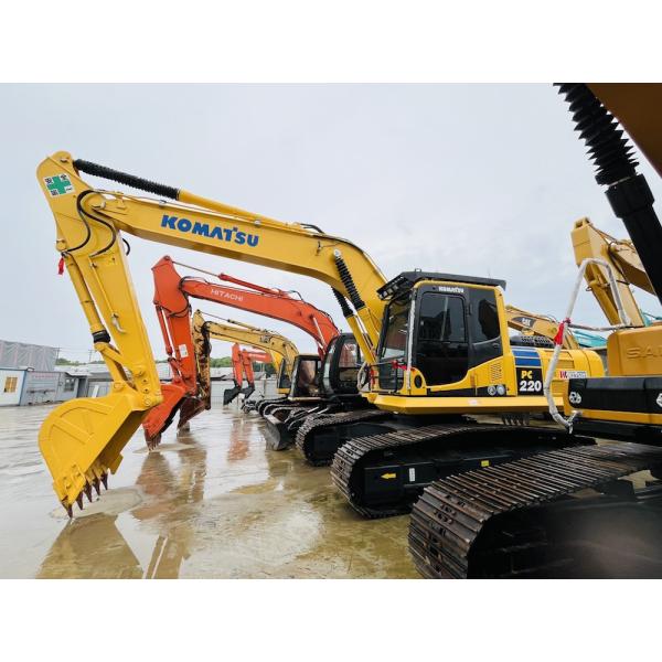 Second Hand Komatsu PC220-8 Crawer Excavator Japan Made 22 Ton Digger PC220-7 PC200-8