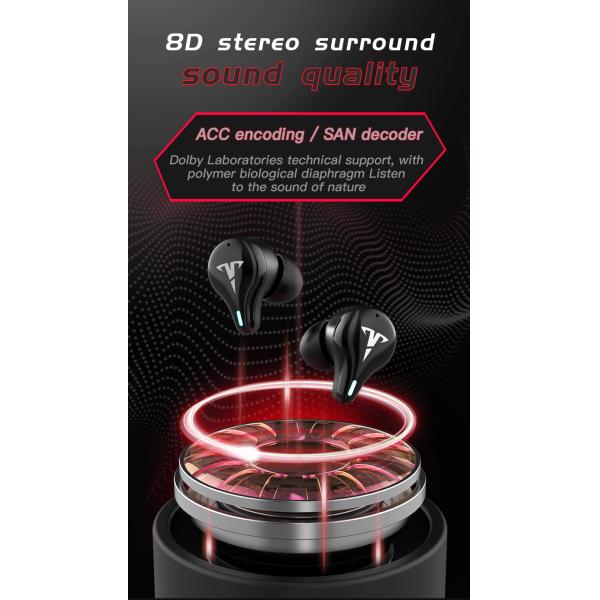 IPX4 True Wireless Stereo Earphone In Ear Gaming Headset