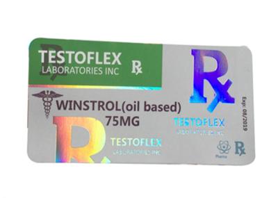 Waterproof Permanent Adhesive Glass Vial Labels With Glossy Surface Finish
