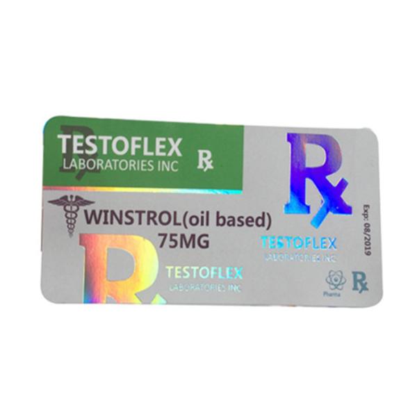 Фармацевтическая голограмма Winstrol Oil Base 10 мл Флакон 10 мл Этикетки на флаконах