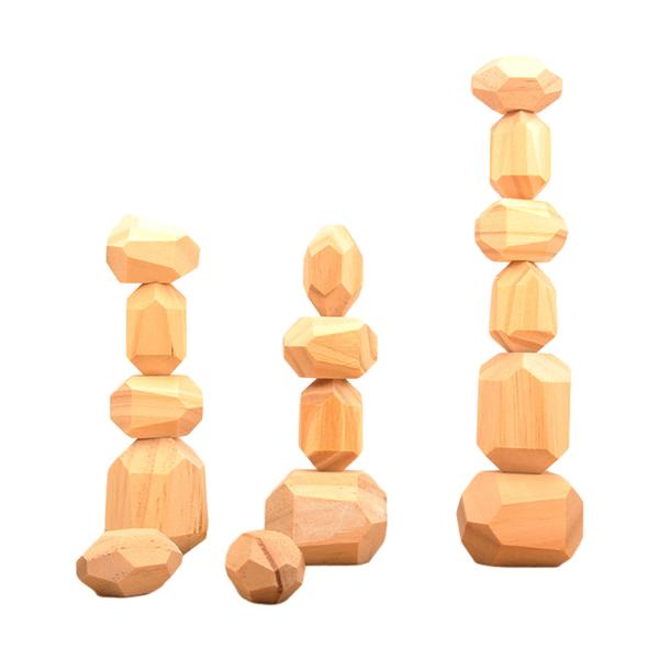 младенца игрушек блоков 5cm 36pcs цифров блоки деревянного геометрические штабелируя