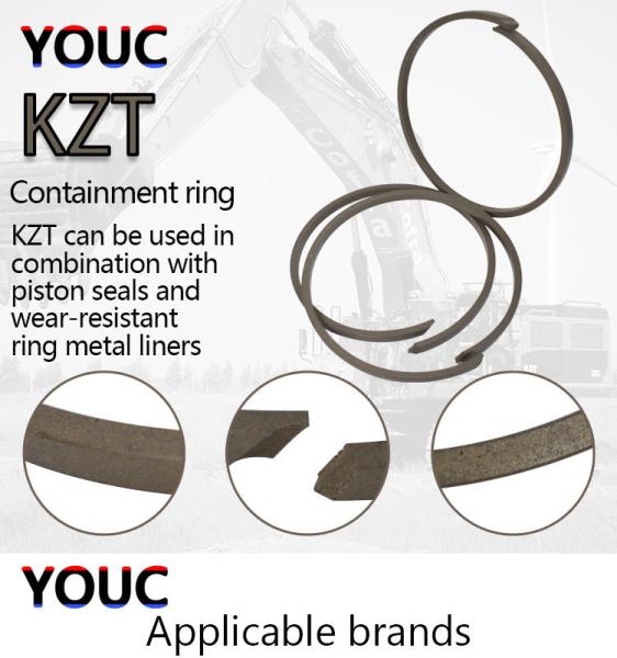 Machinery Repair Shops Hydraulic Oil Slide Ring Kzt 90*4*7.9 For Excavator