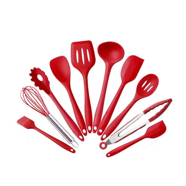 Non Stick Silicone Cooking Set Color Kitchen Utensils Set for ISO9001 Certified Kitchen