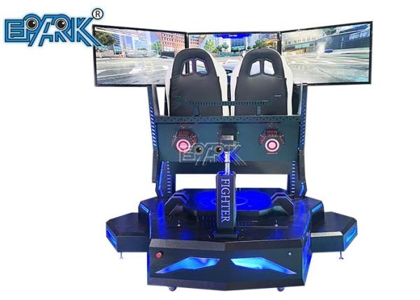Three Axis Three Screen 9D VR Simulator VR Racing Car Double Seats Arcade Games