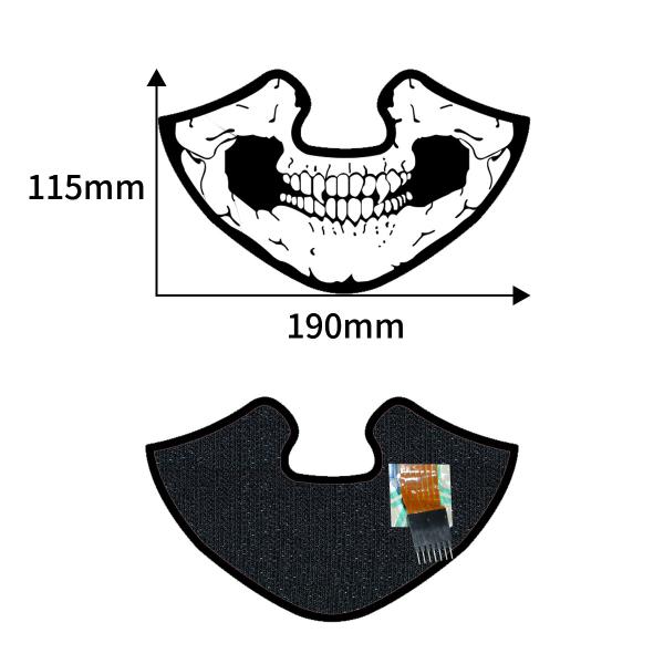Hot Sales! Wholesale  Funny Festival Cosplay Costume el Mask Flashing Light Up Rave Face LED Mask Music EL panel DJ Mask