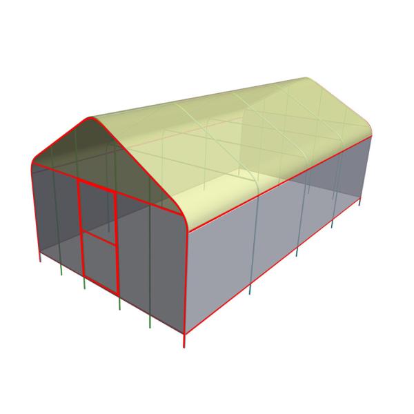 Portable Backyard Small Outdoor Greenhouse Heavy Duty Small Polytunnel With PVC Covering