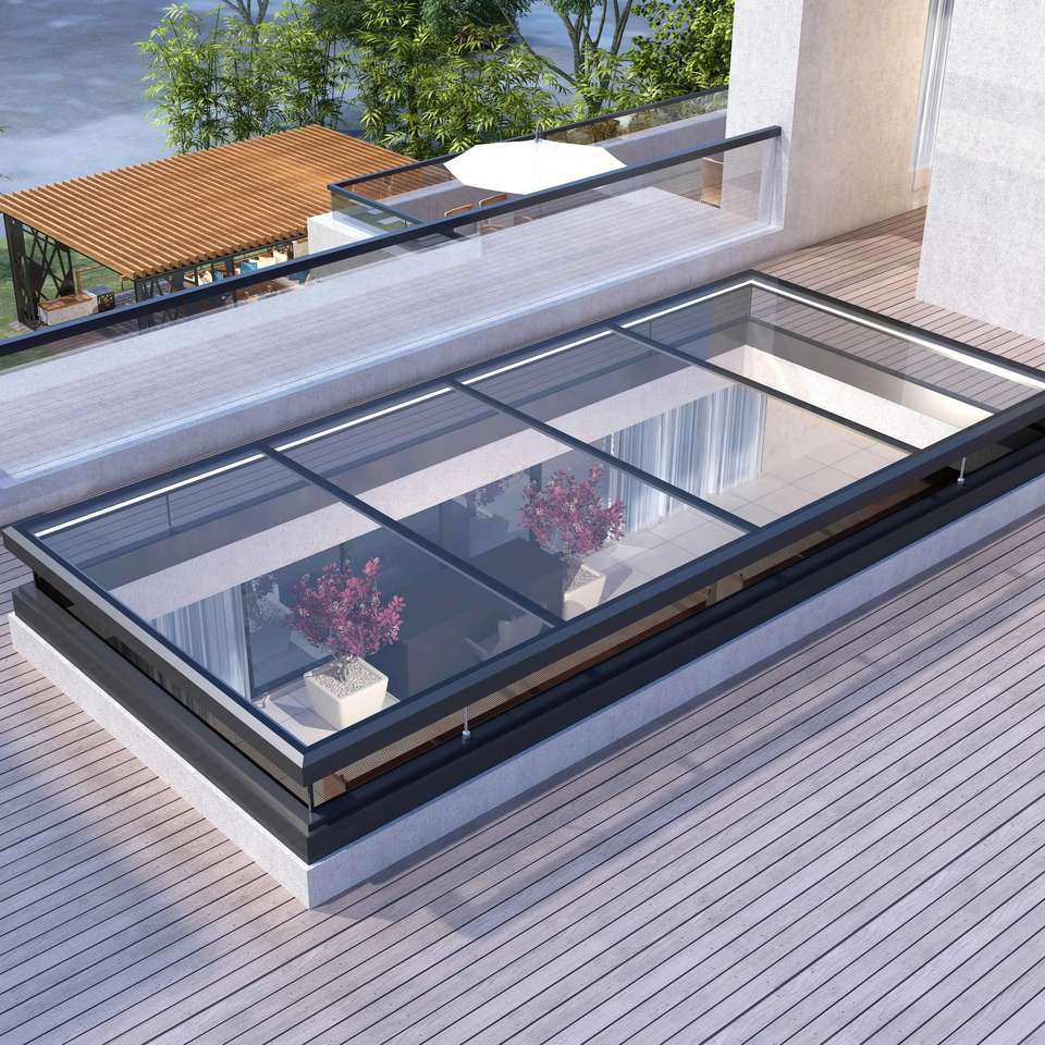 Ventilation Control Smart Automatic Skylight Weather Resistance With Rain Sensor