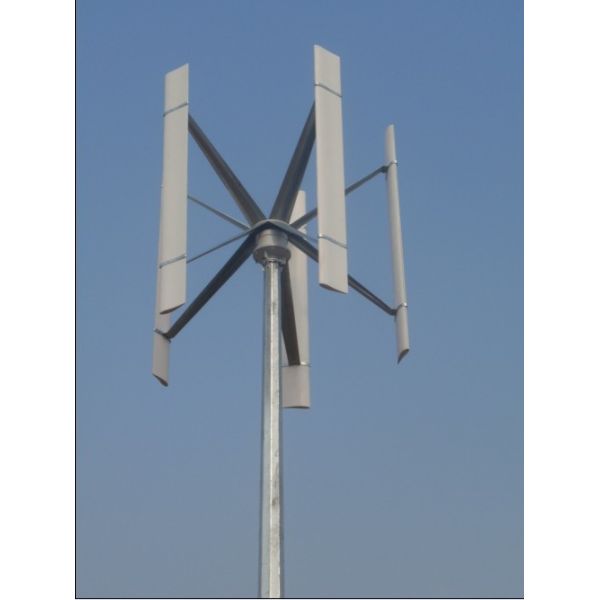 High-Efficiency 1-2kW Vertical Axis Wind Turbine with Low Startup Wind Speed and Magnetic Suspension Structure for Residential Use