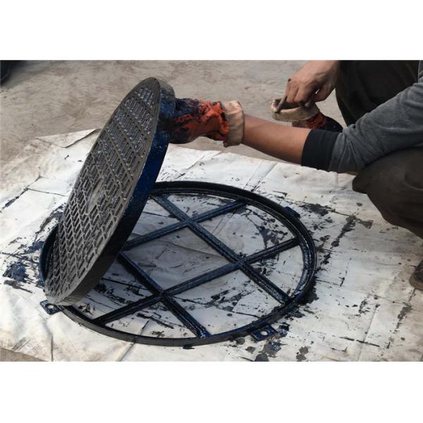Inspection Circular Drain Grate Ductile Cast Iron Material Light Weight