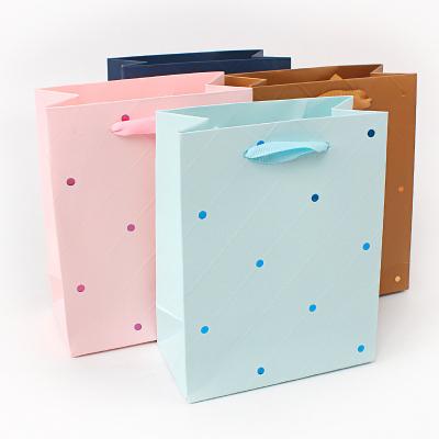 Creative brown birthday paper gift shopping bag wholesale small medium large size