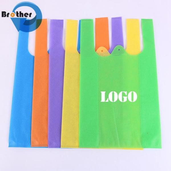 Retail Shopping Handle PP Vest Non Woven Nonwoven Die Cut T-Shirt Bag