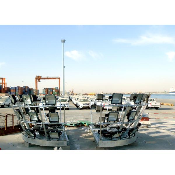 6-15м гальванизированный стальной высокий фонарный столб рангоута, на открытом воздухе поляк освещения для морского порта Дамман