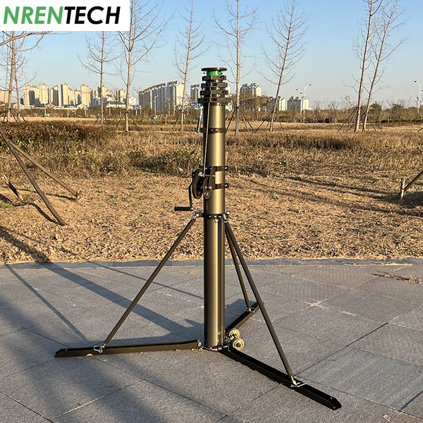 6m aluminum manual operation telescopic mast NR-M1700-6000 telescoping mast, antenna mast, CCTV mast