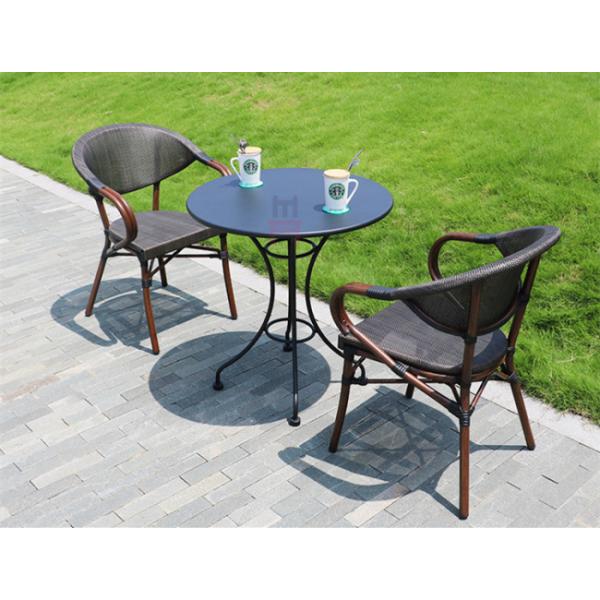 Круг мебели патио задворк/обеденный стол квадрата на открытом воздухе со стульями сада Textoline