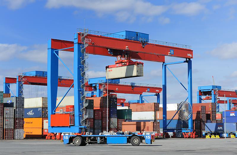 Contain Port Use RMG Rail Mounted Mobile Container Handling Gantry Crane