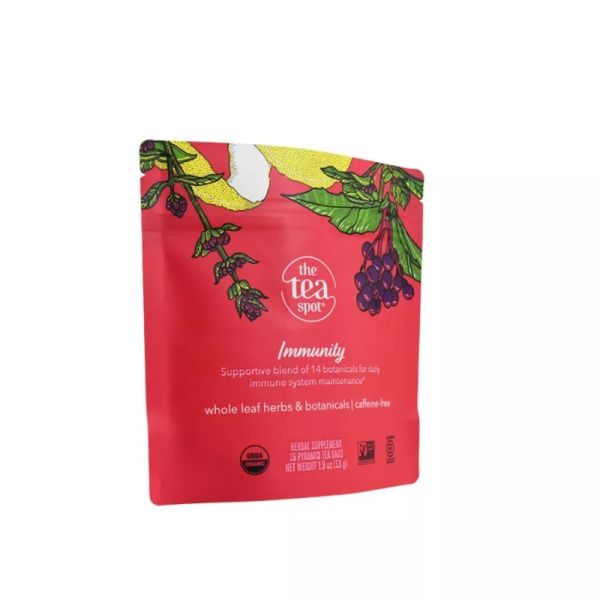 Compostable Eco Friendly Tea Packaging Stand Up Pouches 50g-250g For Coffee Tea