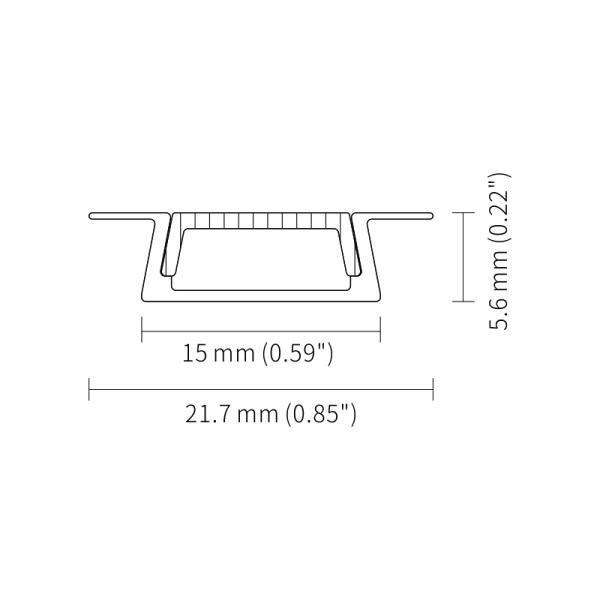 T8 закаляют утопленный ПК PMMA 6063 T5 профиля прокладки СИД алюминиевый