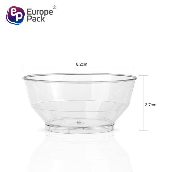 Party supplies BPA FREE 120ml disposable plastic crystal decorative fruit bowl