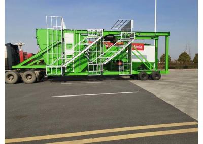 Elevado desempenho Asphalt Mixing Plant móvel/planta de tratamento por lotes móvel