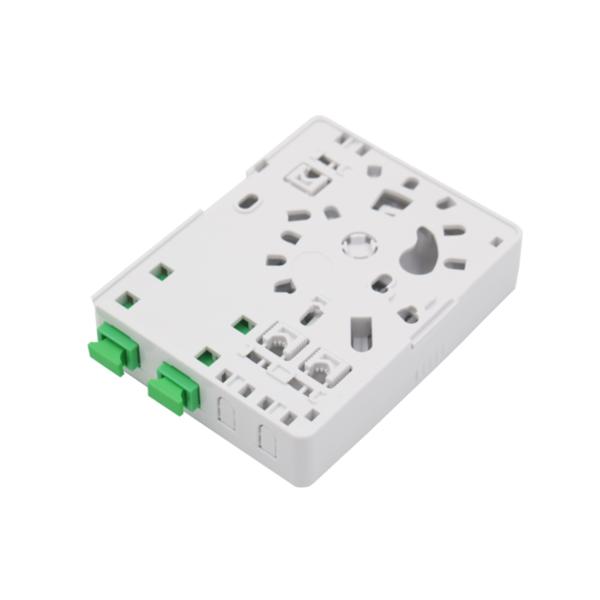 2 Fibers IP-45 Indoor Fiber Optic Terminal Box Wall Mount FTB for FTTH Applications