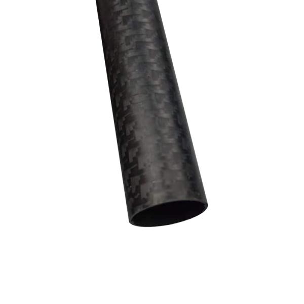 66% Content Carbon Fiber Tube with Knitted Weaving Hexagon Tubes Wide Application