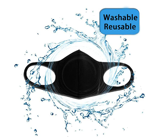 Thick Washable Cotton Face Masks Black Anti Dust Cotton Mouth Face Mask